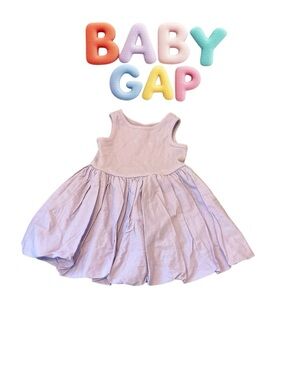 Baby GAP Lavender Ribbed Tank Dress size 6-12 months